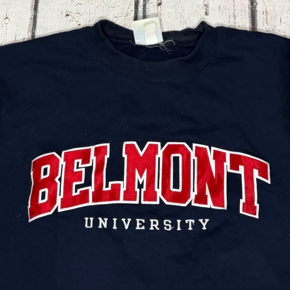 Belmont University Champion Blue Crewneck NCAA Collegiate Pullover Sweatshirt - Picture 4 of 5